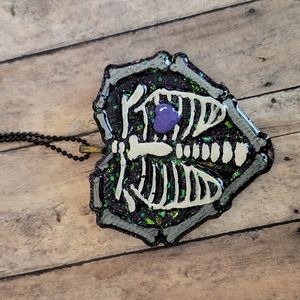 Skeleton Heart Necklace